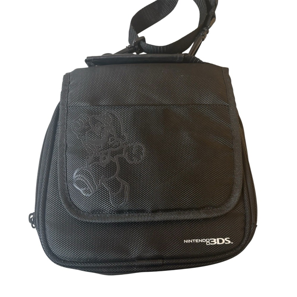 Super Mario Nintendo 3DS Black Carrying‎ Case Bag Official
